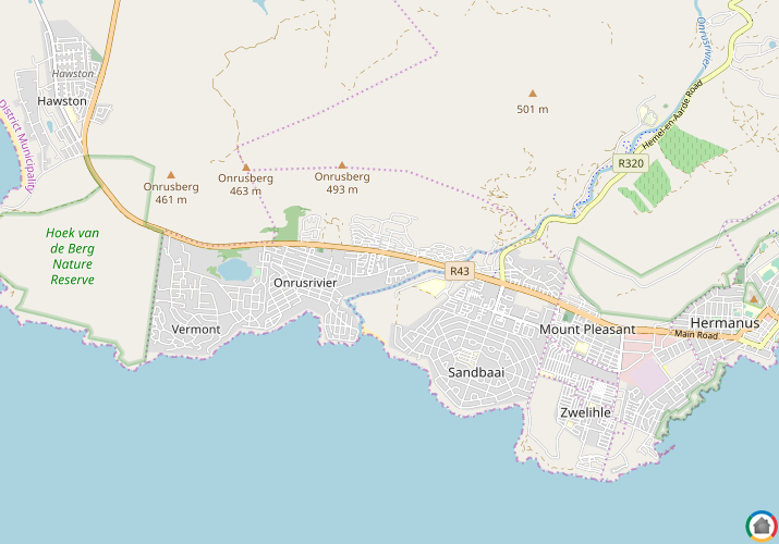 Map location of Onrus